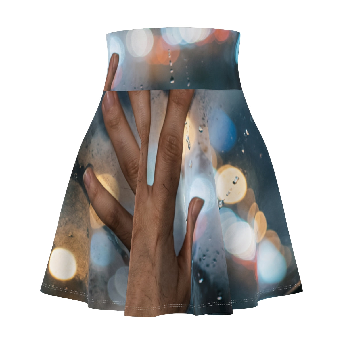 Rainy City Window Women's Skater Skirt