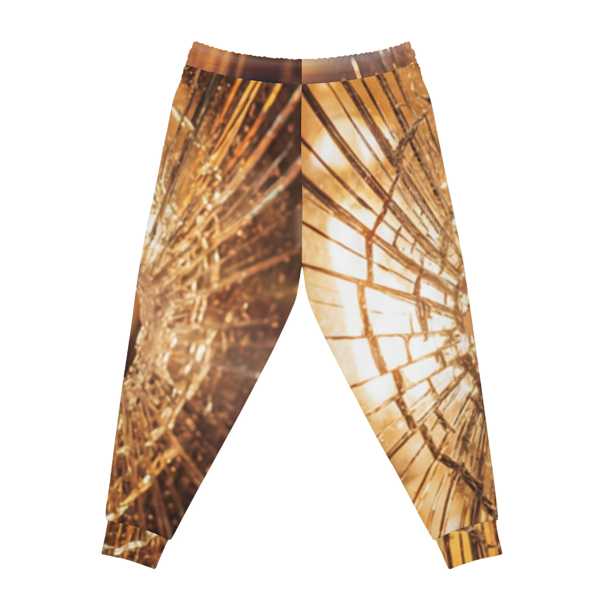 Men's Athletic Joggers - Shattered Gold Streetwear |...