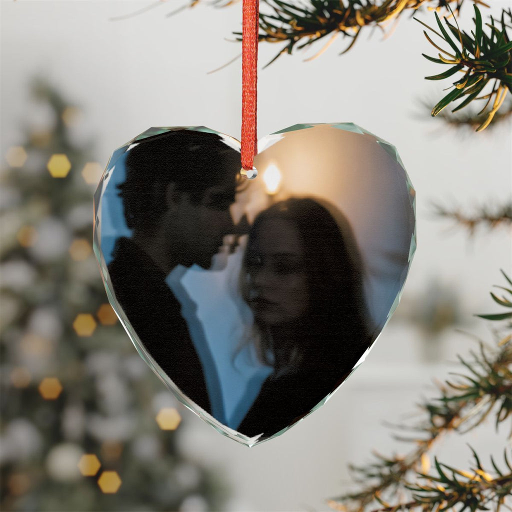 Midnight Glow Glass Ornament - Ethereal Holiday Hanging |...