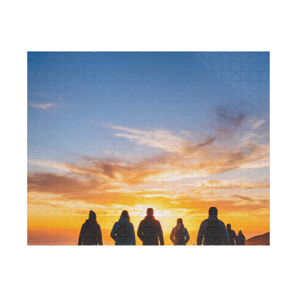 Puzzle - Golden Hiker Dawn