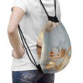 Serene Journey Drawstring Bag - Gym Ready