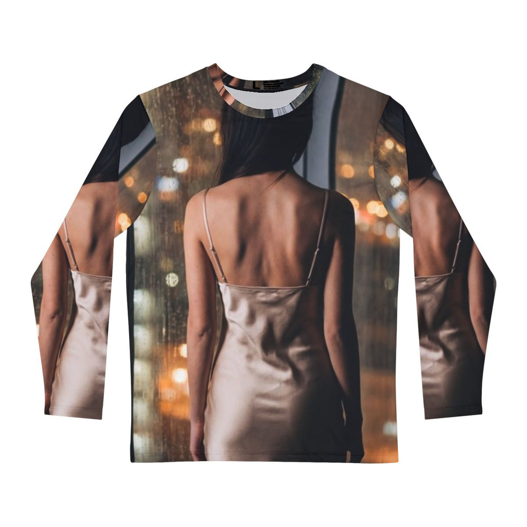 Men's Long Sleeve Shirt - Shimmering City | Echovira Gallery