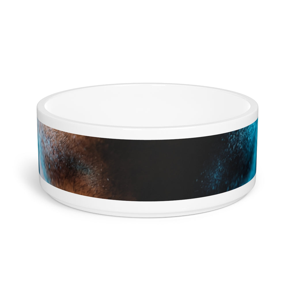 Pet Bowl - Neon Horizon Portrait | Echovira Gallery