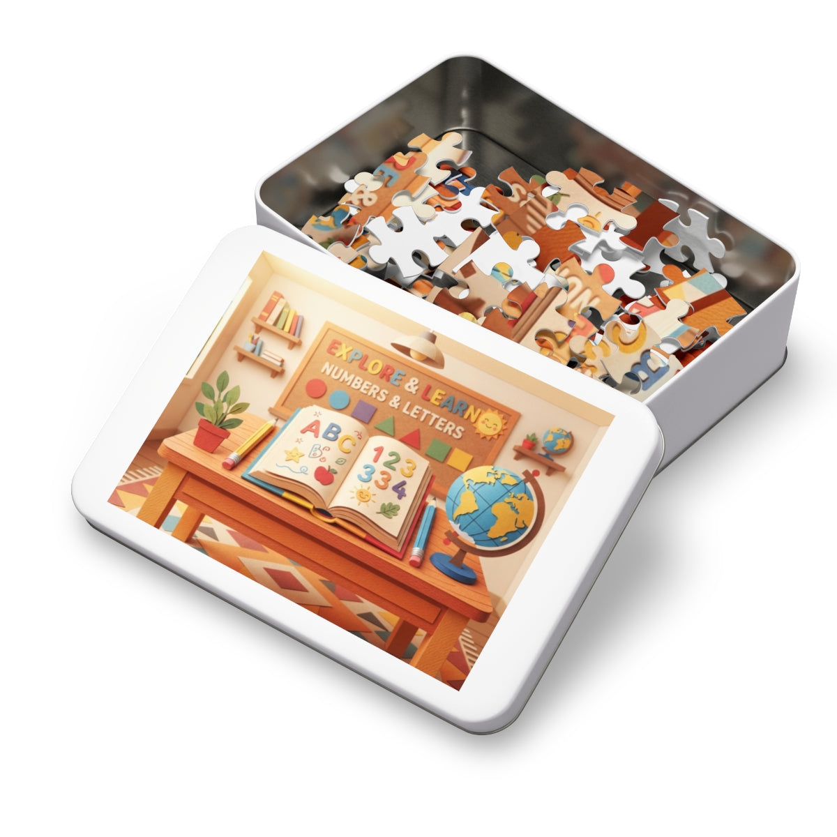 Jigsaw Puzzle with Tin - Playful Classroom Papercraft... |...