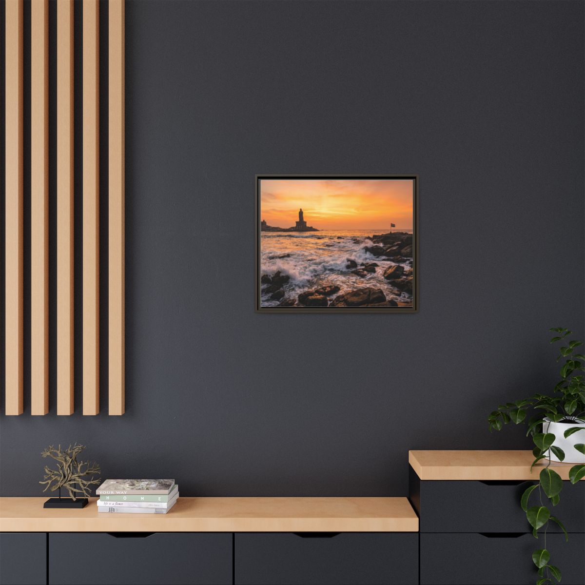 Framed Matte Canvas - Majestic Golden Coast