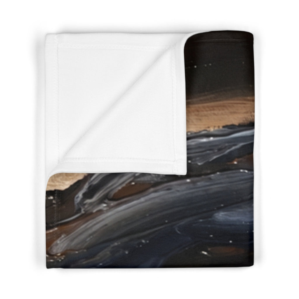 Chiaroscuro Abstract Fleece Baby Blanket