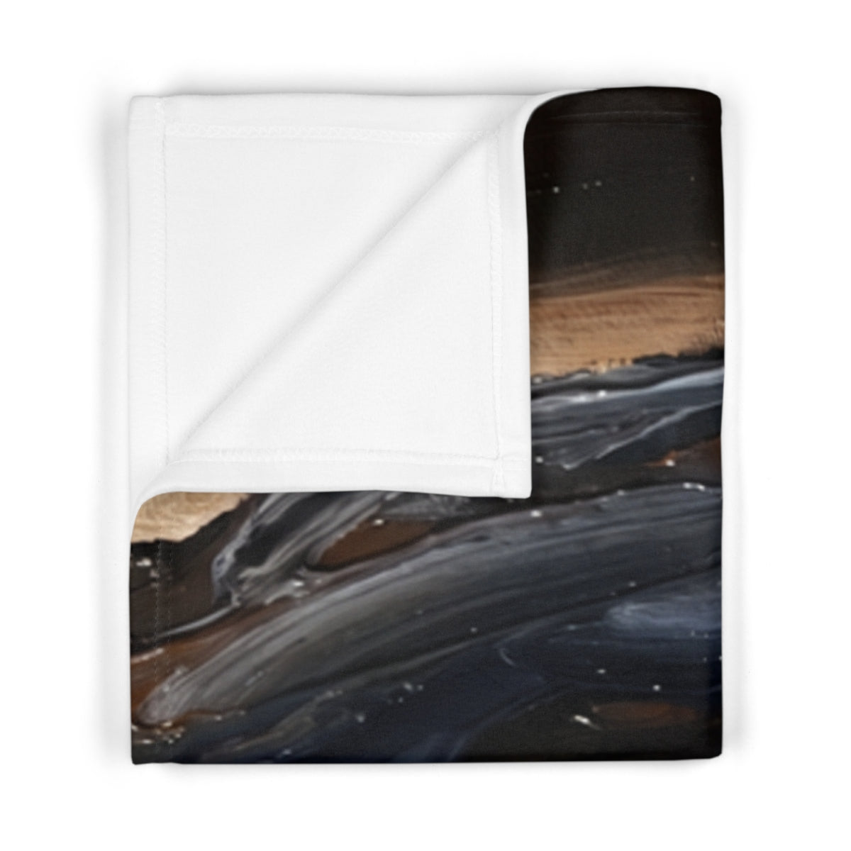 Chiaroscuro Abstract Fleece Baby Blanket