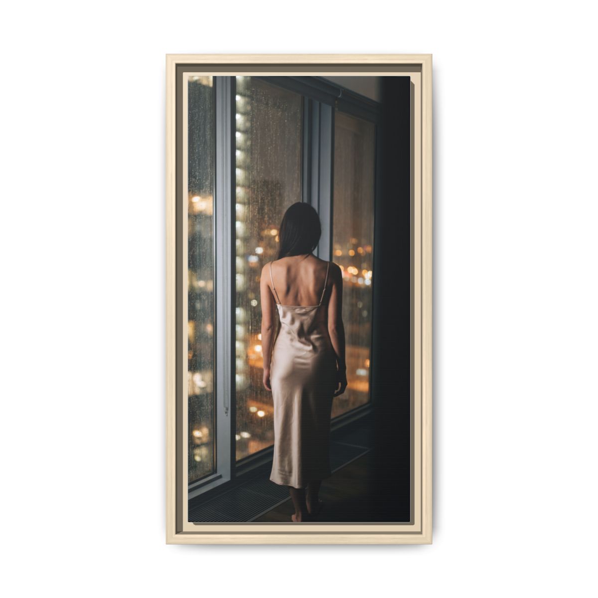 Framed Matte Canvas - Cinematic Nights — Natural / 1.25"