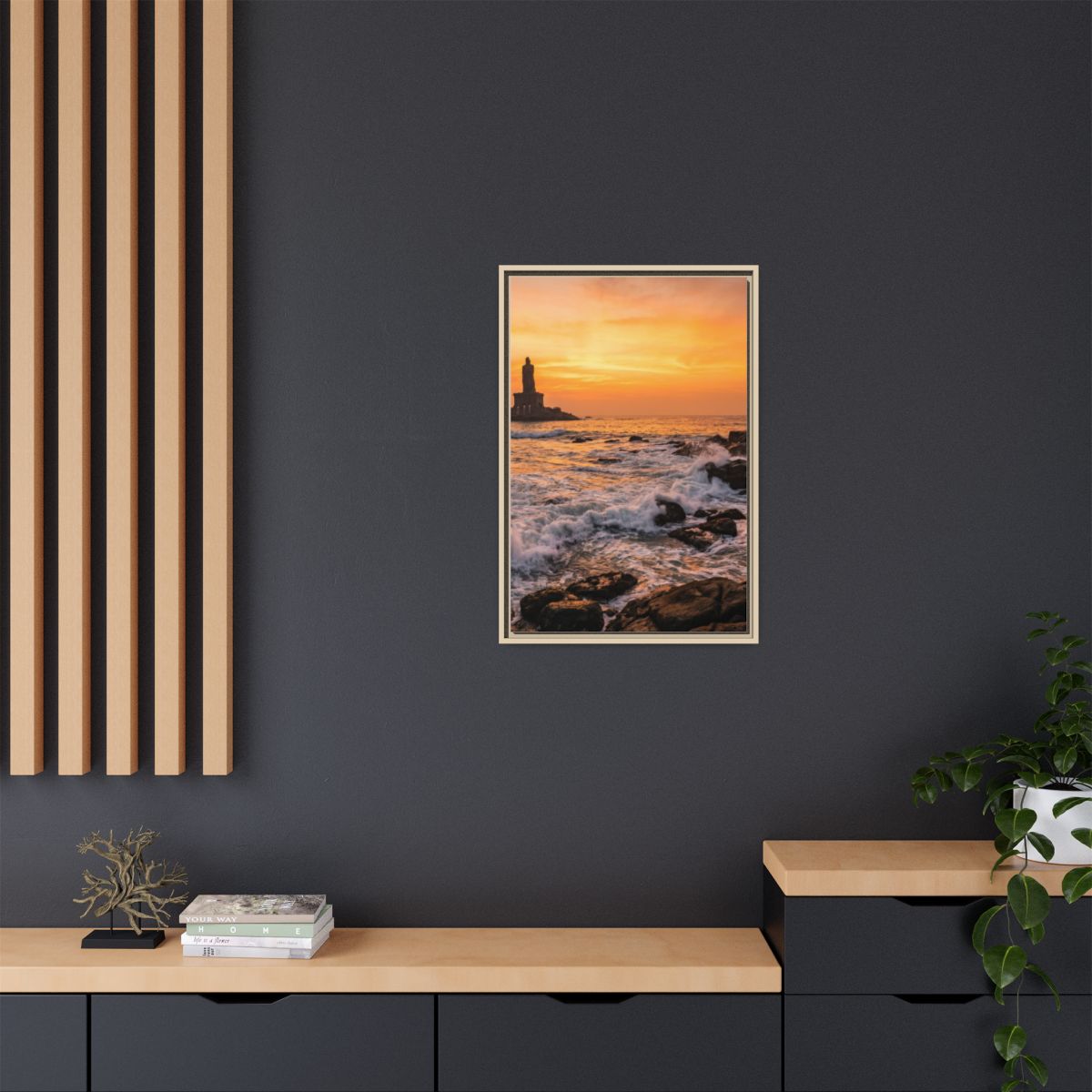 Framed Matte Canvas - Majestic Golden Coast