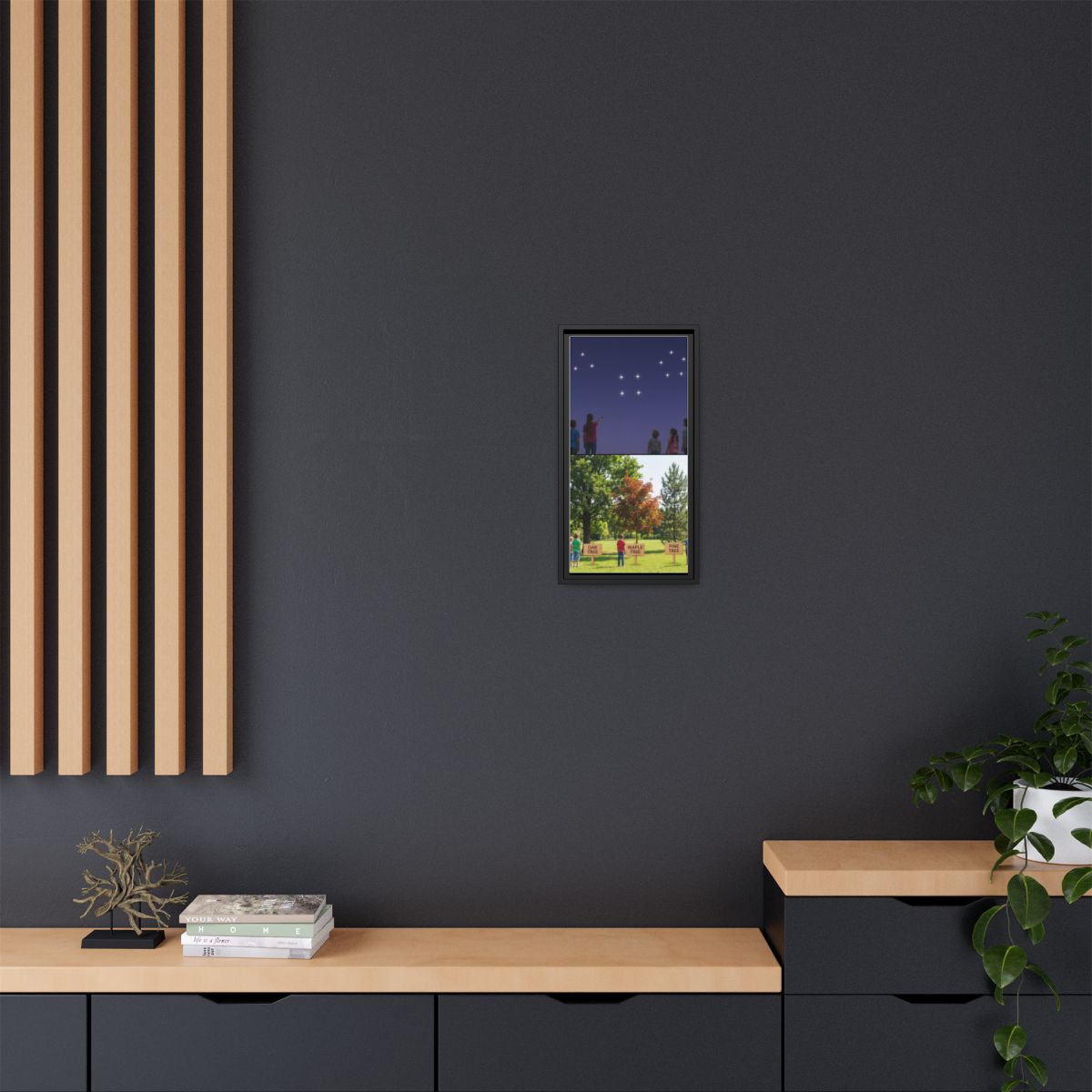 Framed Matte Canvas - Discovery — Black / 1.25"
