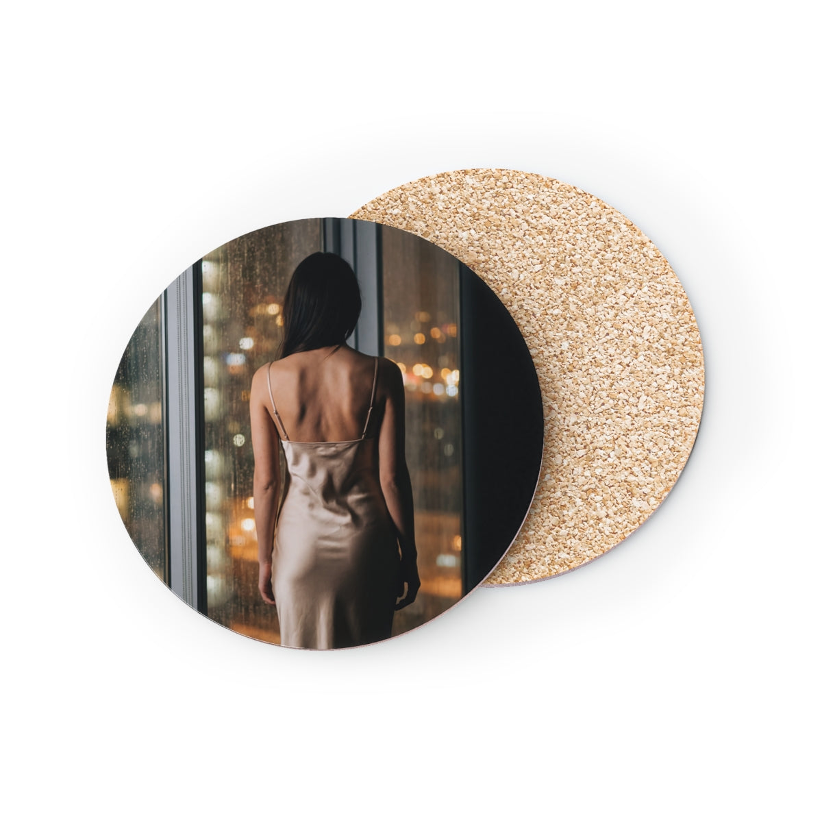 Drink Coasters - Rainy Night Ambience
