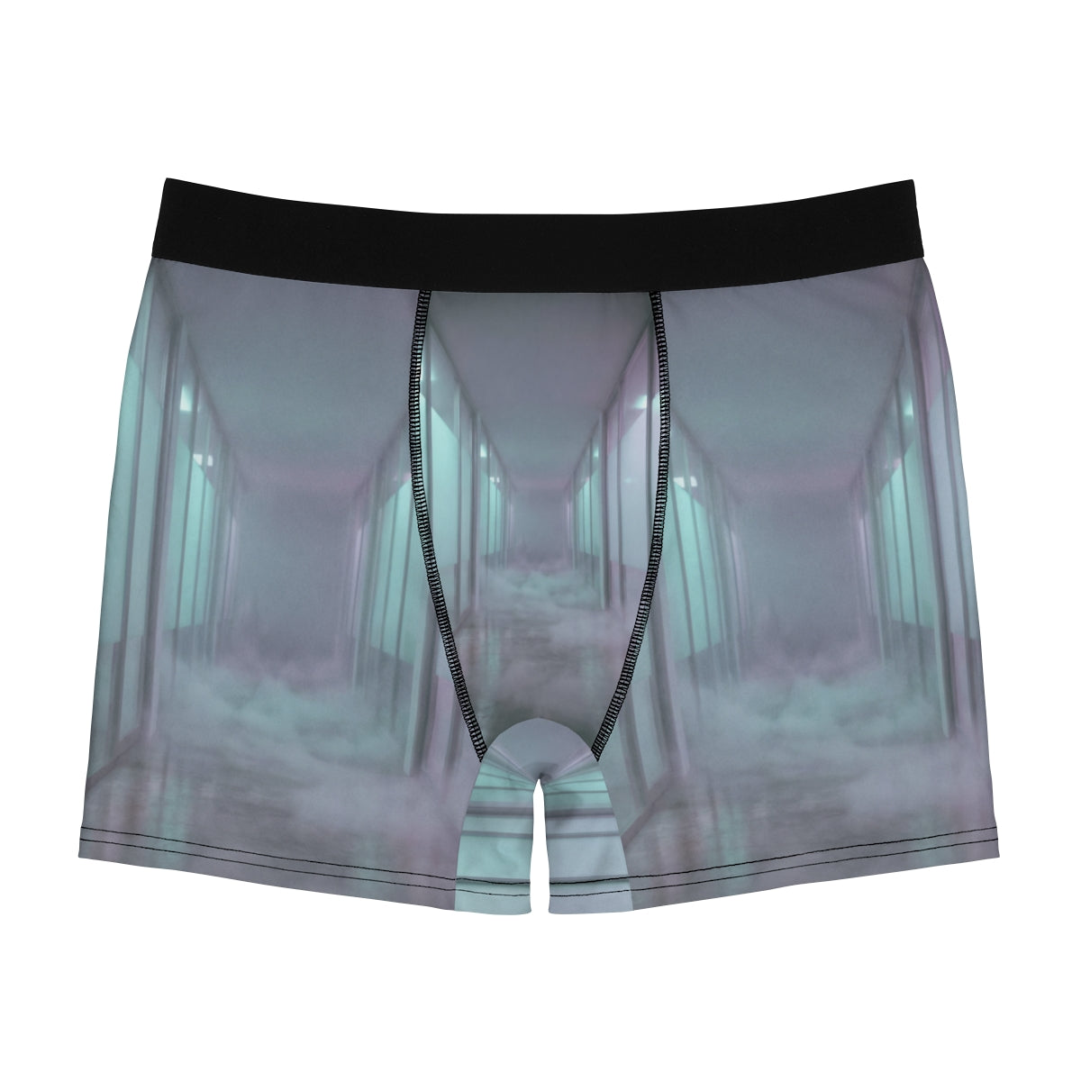 Men's Boxer Briefs - Liminal Corridor Fog Art Print |...