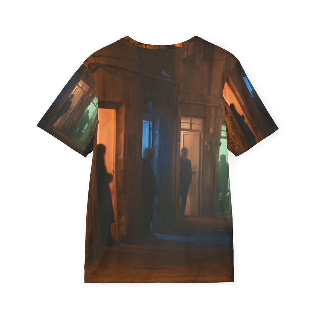 Men's Sports Jersey - Shadowed Alleyway Mystery Art Print |...