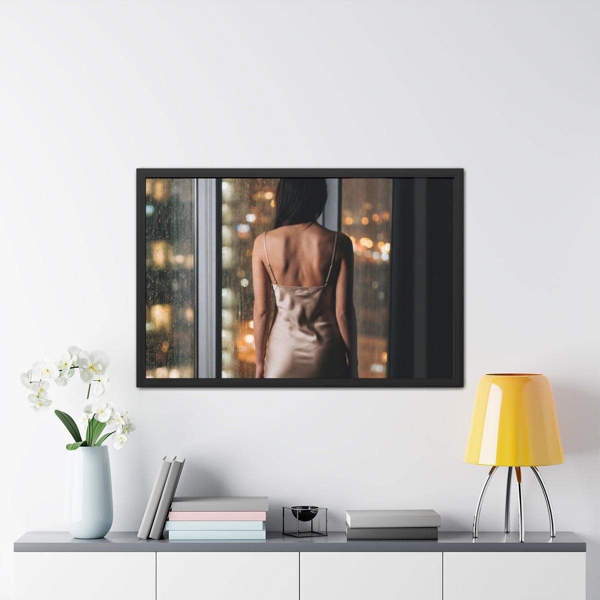 Framed Poster - Rainscape Silhouette — Landscape (10×8... |...