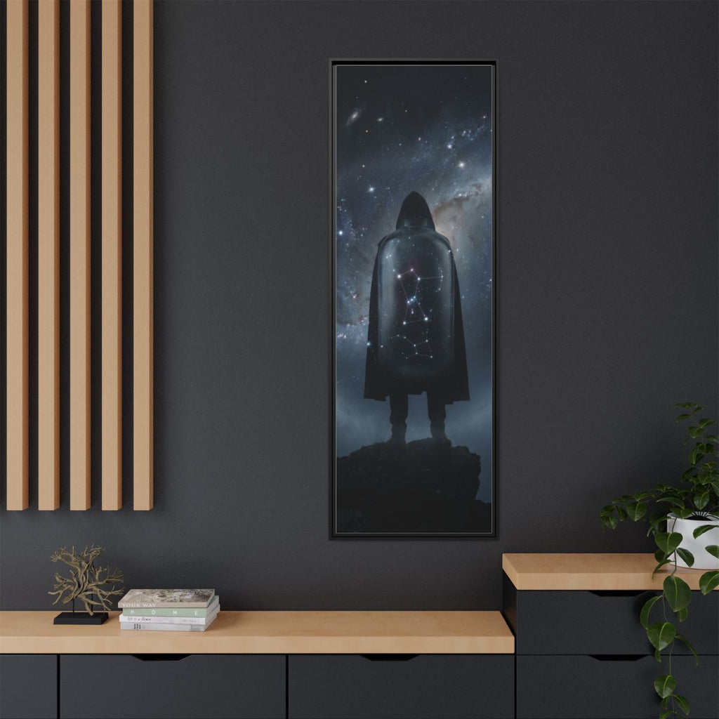 Framed Matte Canvas - Cosmic Sentinel — Black / 1.25" (8×10...