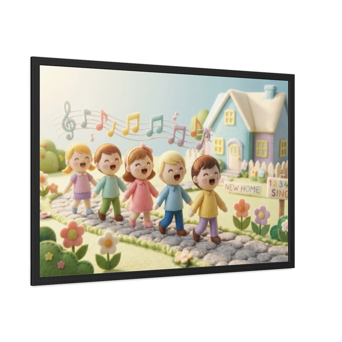 Framed Poster - Melody Lane Journey — Landscape (10×8, 12×8...