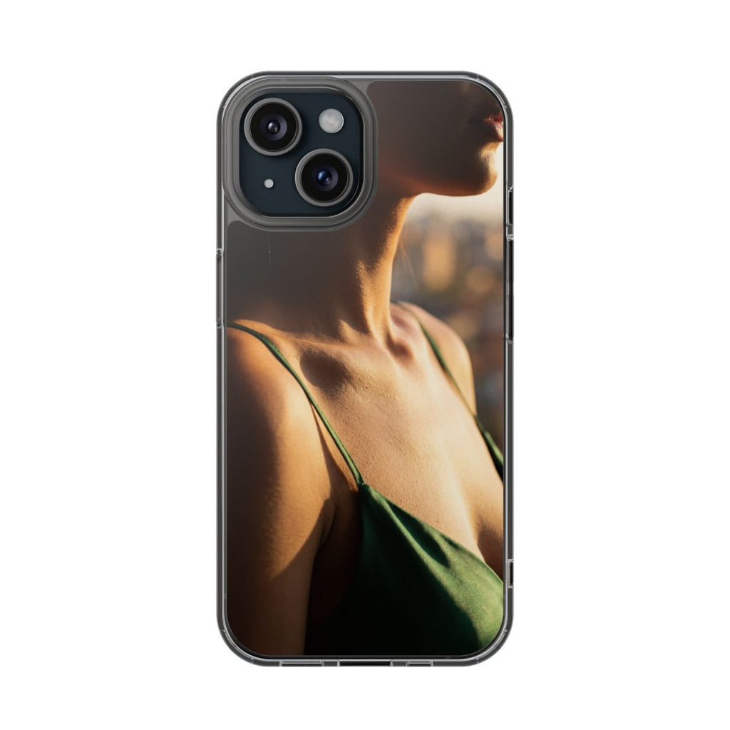 Clear Impact-Resistant Cases - Clear Phone Case - Emerald...