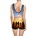 Women's Vintage Swimsuit - Golden Mountain Trail | Echovira...