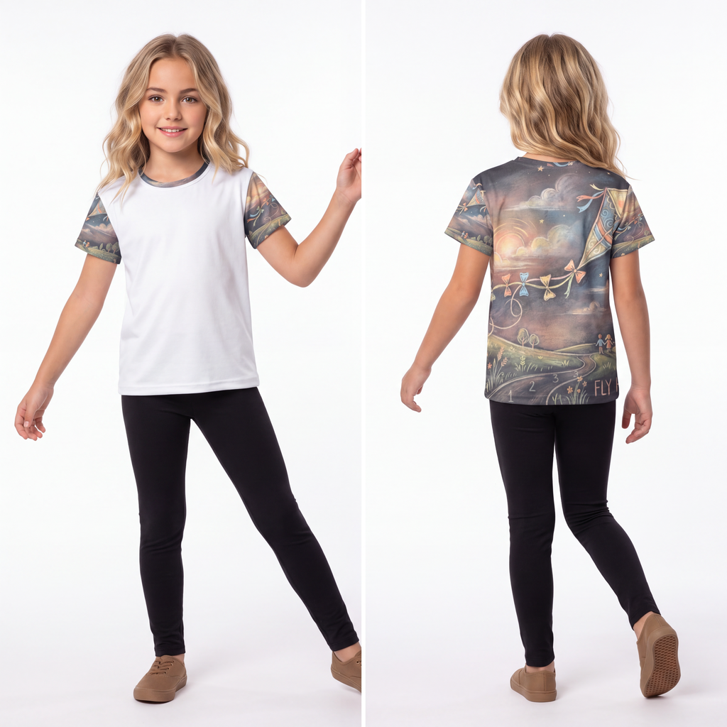Kids Sports Jersey - Dancing Kite Play | Echovira Gallery