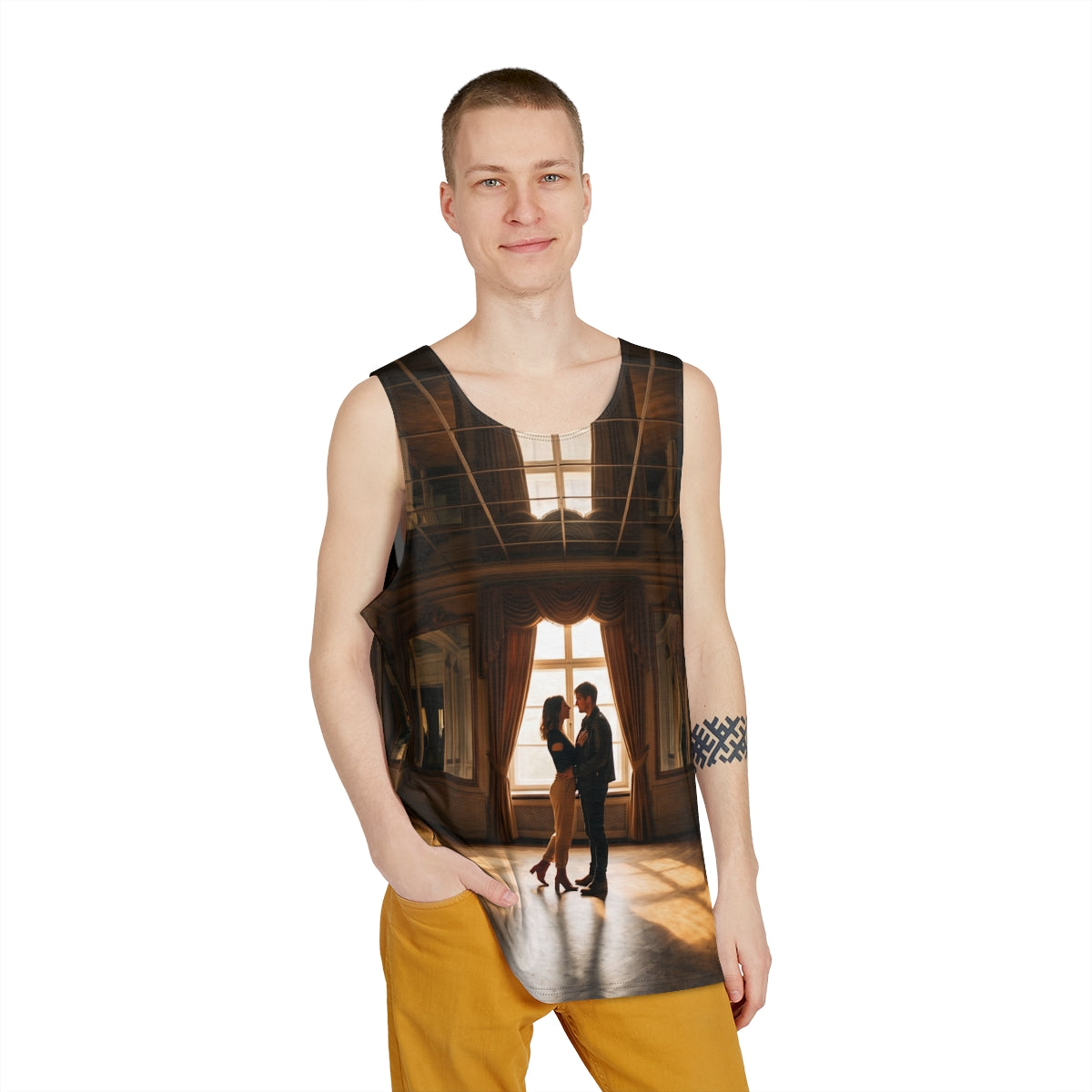 Men's Tank - Golden Hour Reflections Wall Art | Echovira...