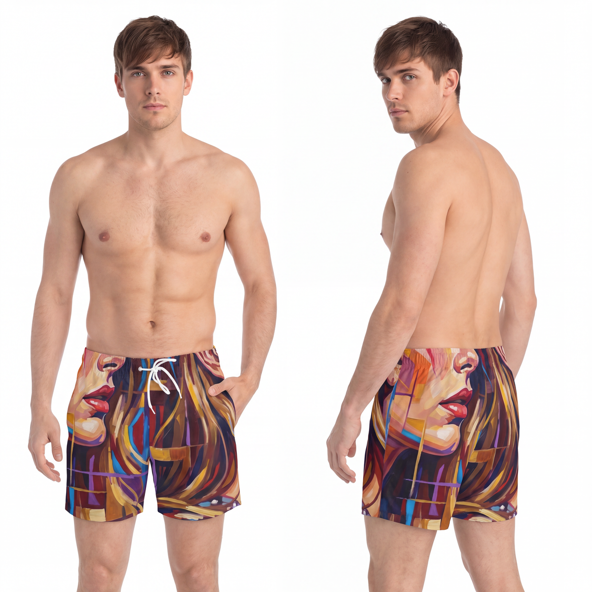 Swim Trunks - Shattered Elegance | Echovira Gallery