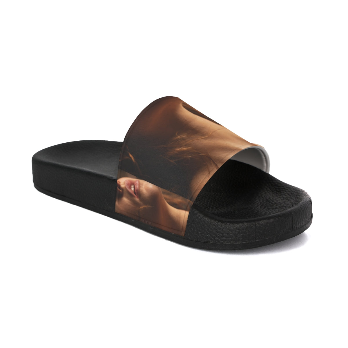 Women's Slide Sandals - Intimate Shadows Collage Art |...
