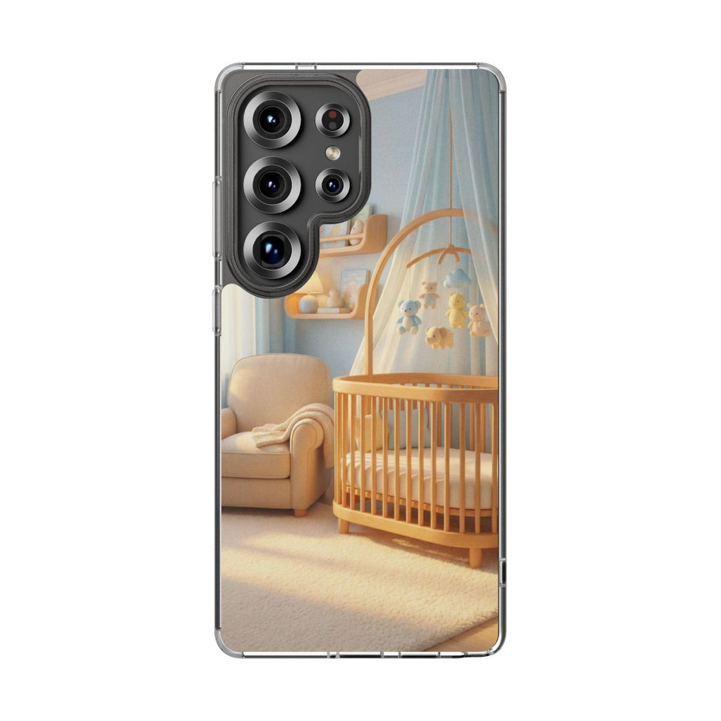 Clear Impact-Resistant Cases - Soft Blue Clear Phone Case...