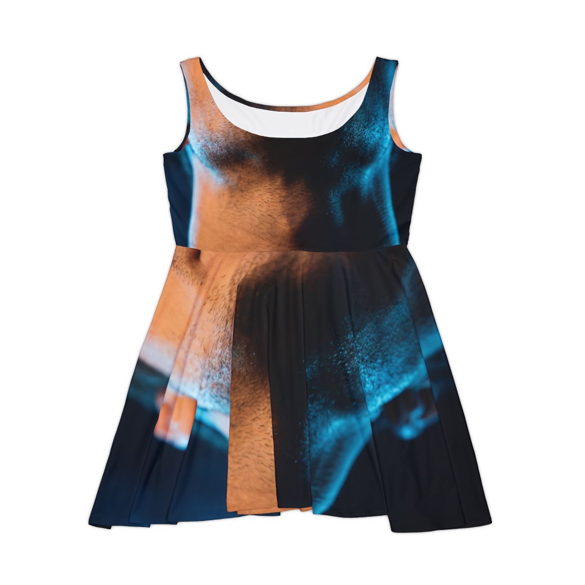 Women's Skater Dress - Neon Horizon Portrait | Echovira...
