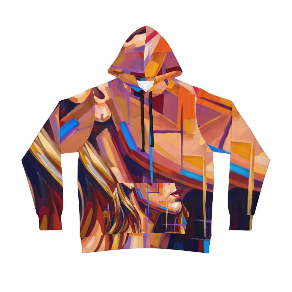 Men's Athletic Hoodie - Shattered Elegance | Echovira...