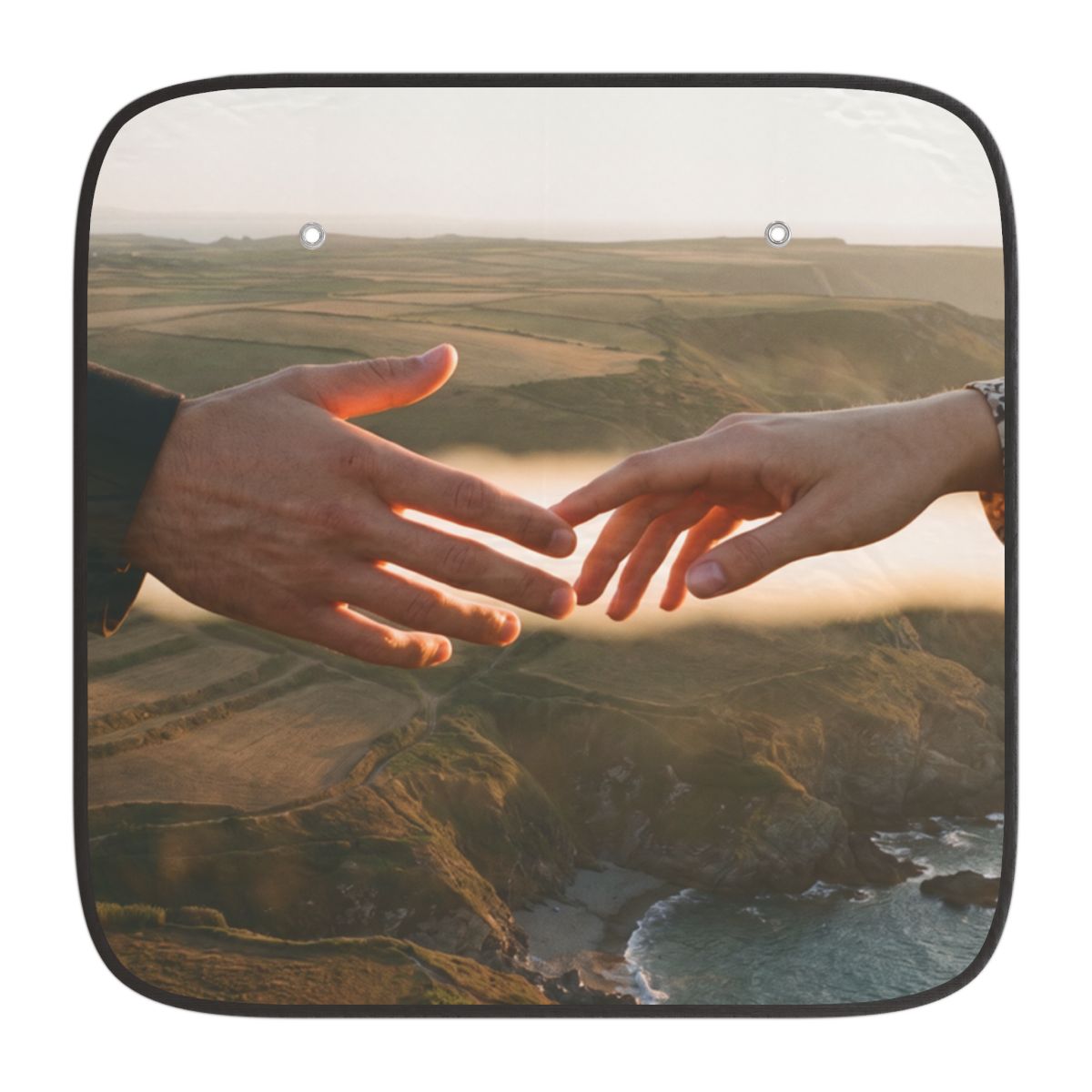 Car Sun Shades - The Infinite Touch | Ethereal Coastal Art...