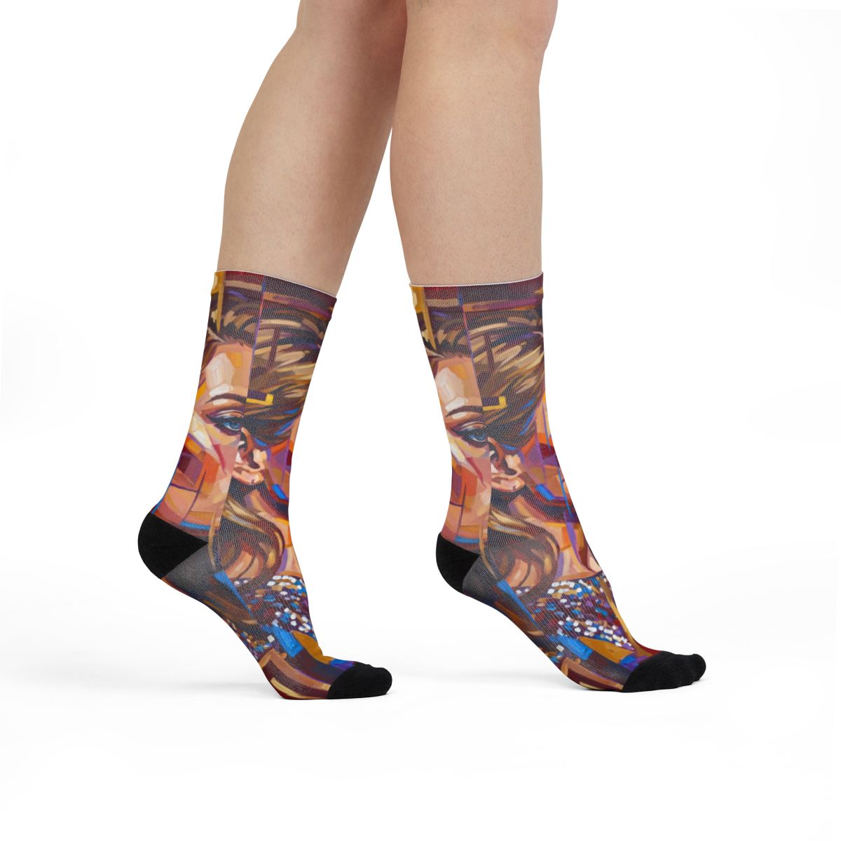 Sublimation Crew Socks - Shattered Elegance | Echovira...