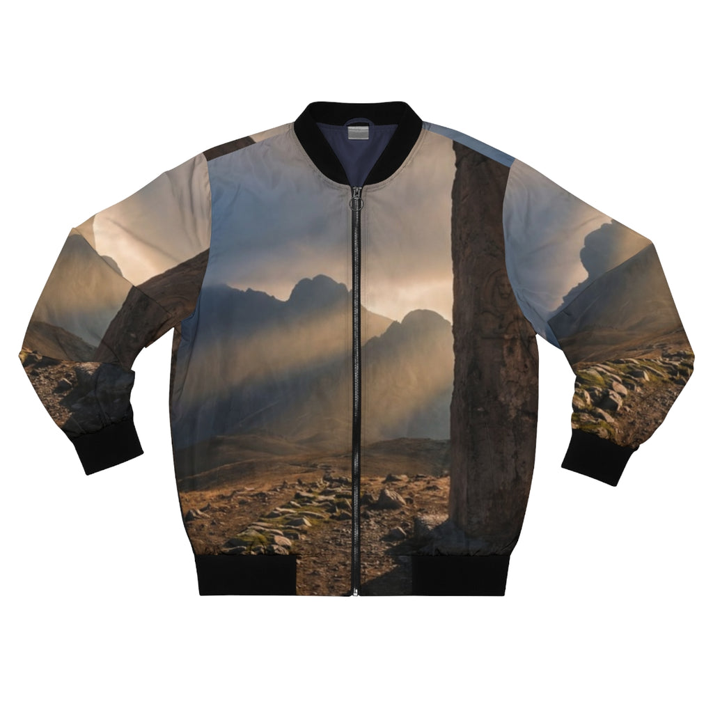 Men's Bomber Jacket - Mystic Monolith Ancient Persian... |...