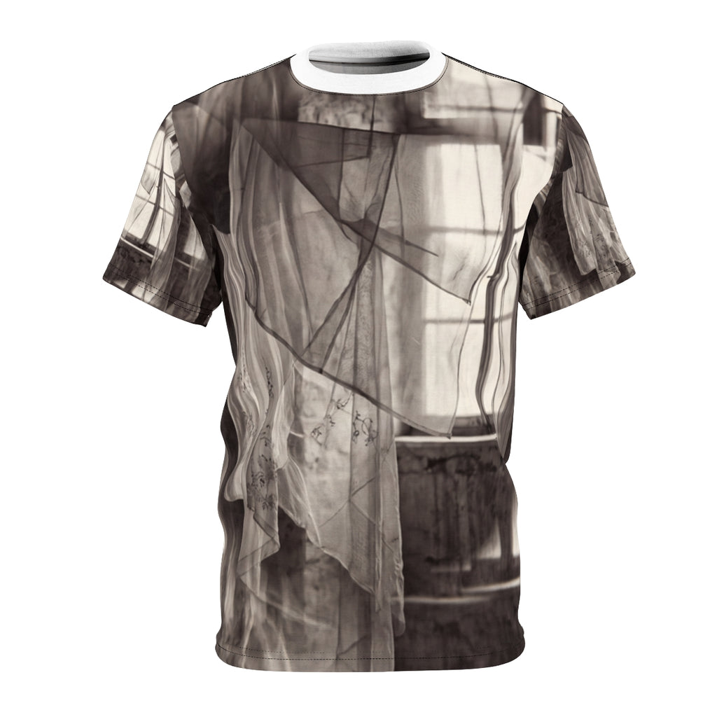 Unisex Cut & Sew Tee - Spectral Veils | Echovira Gallery
