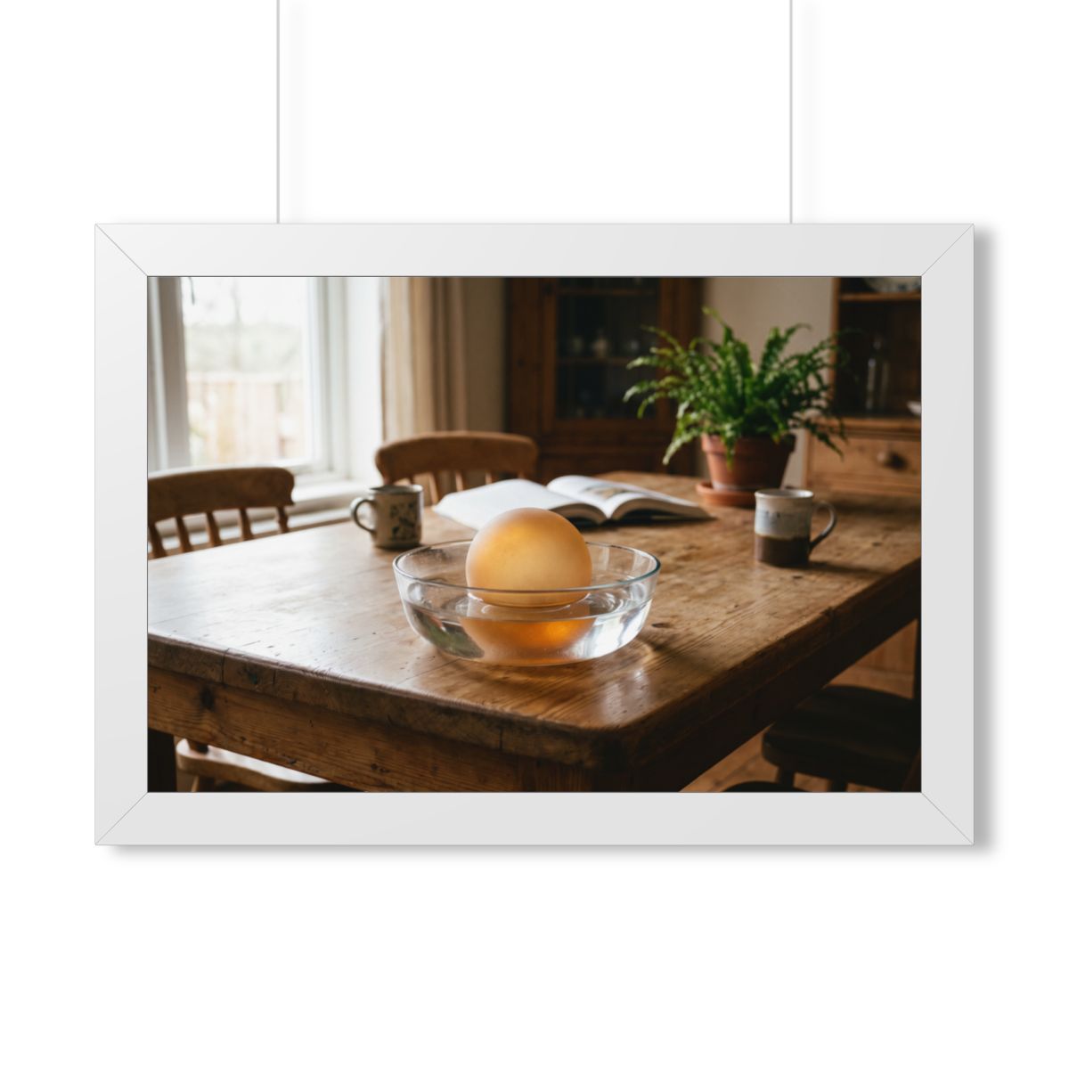 Framed Horizontal Poster - Amber Sanctuary — White (14×11......
