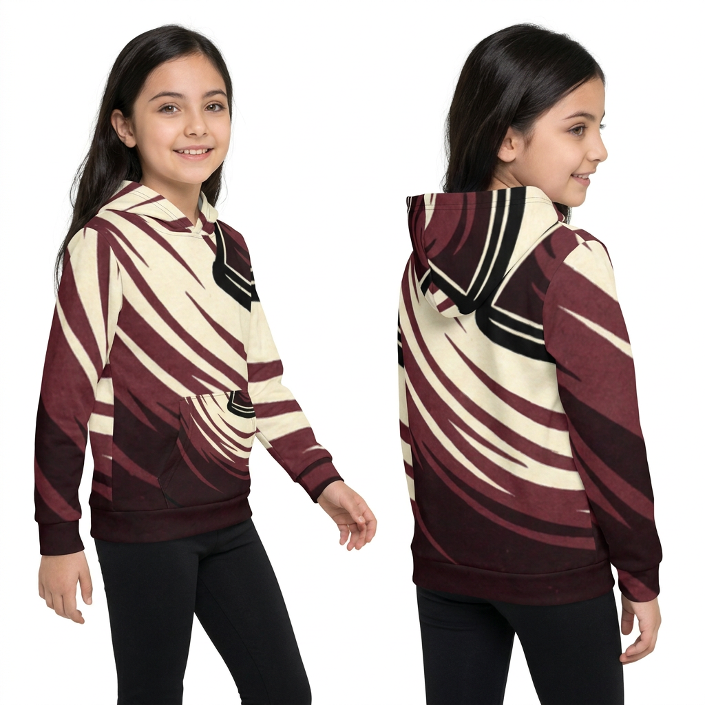 Children's Japanese Lantern Wave Hoodie