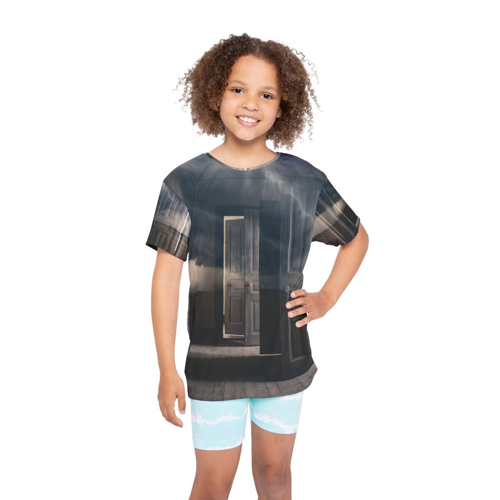 Surreal Storm Hallway Kids Sports Jersey
