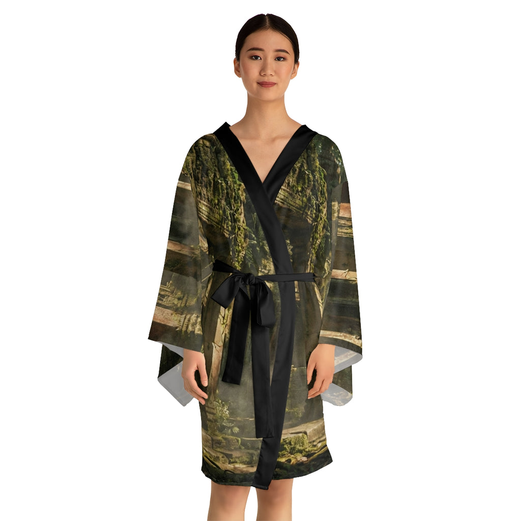 Kimono Robe - Ancient Sanctuary Vista | Echovira Gallery