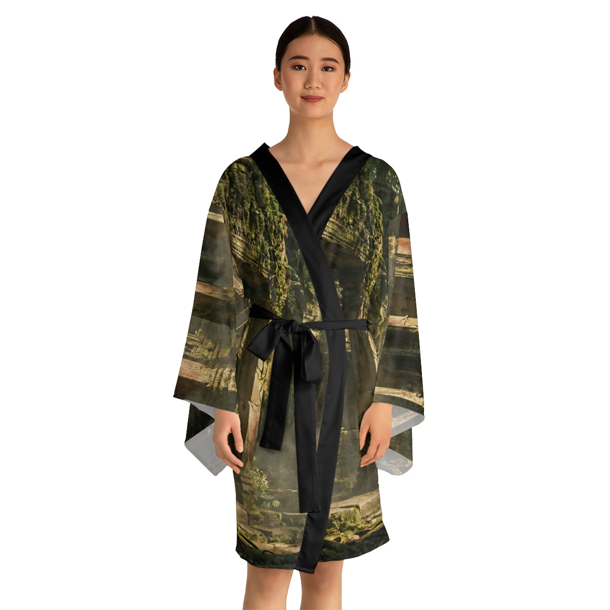 Kimono Robe - Ancient Sanctuary Vista | Echovira Gallery