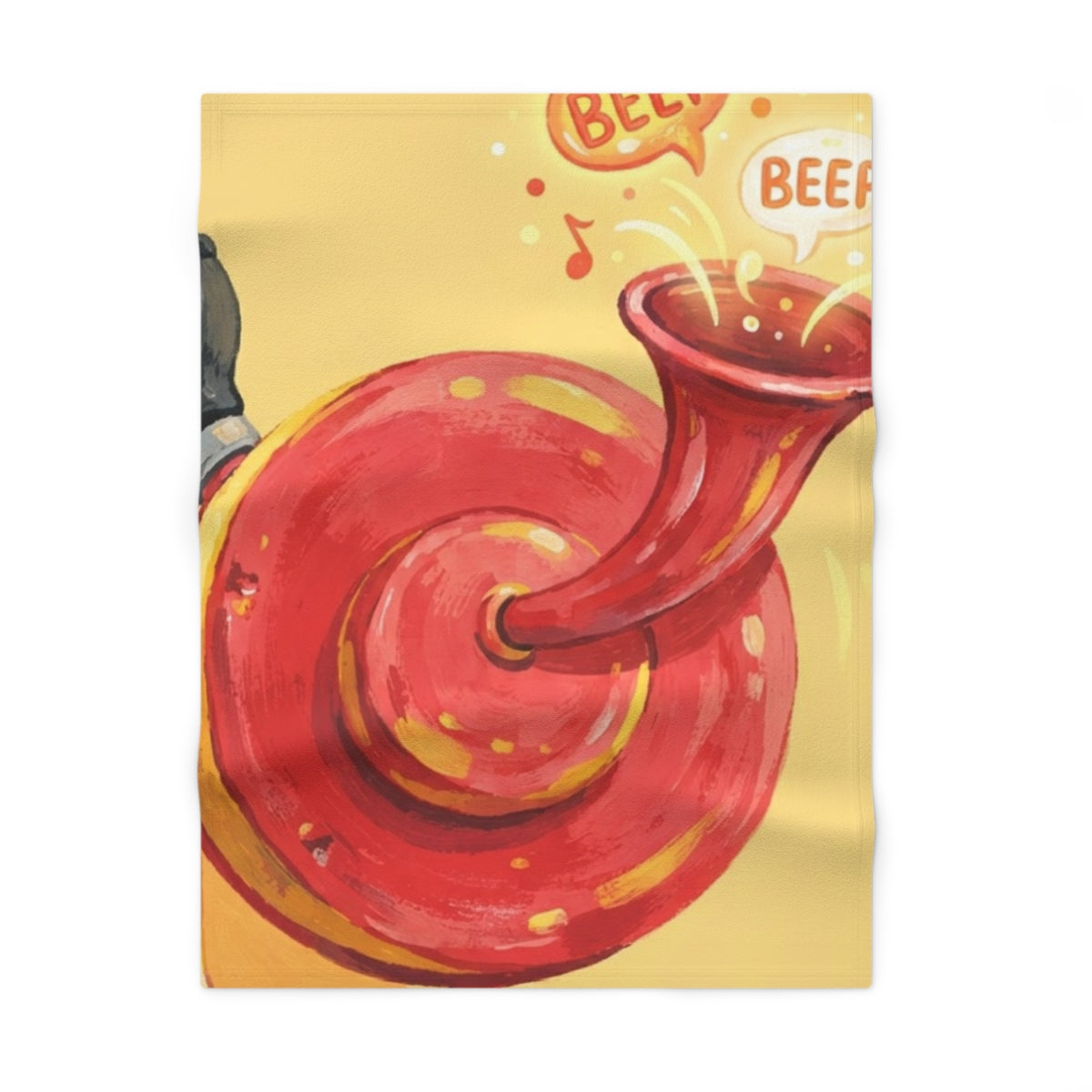 Soft Fleece Baby Blanket - Beep Beep Horn | Echovira Gallery