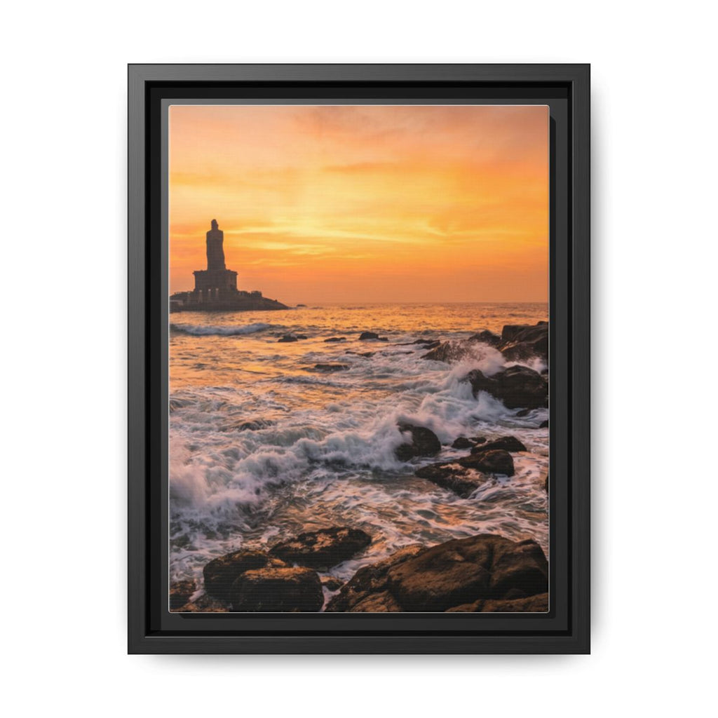 Framed Matte Canvas - Majestic Golden Coast