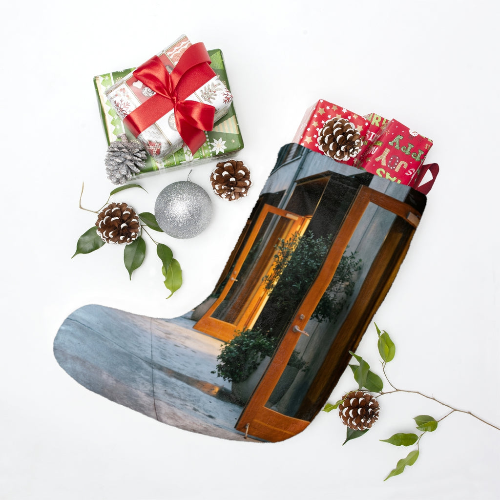 Christmas Stockings - Twilight Courtyard | Echovira Gallery