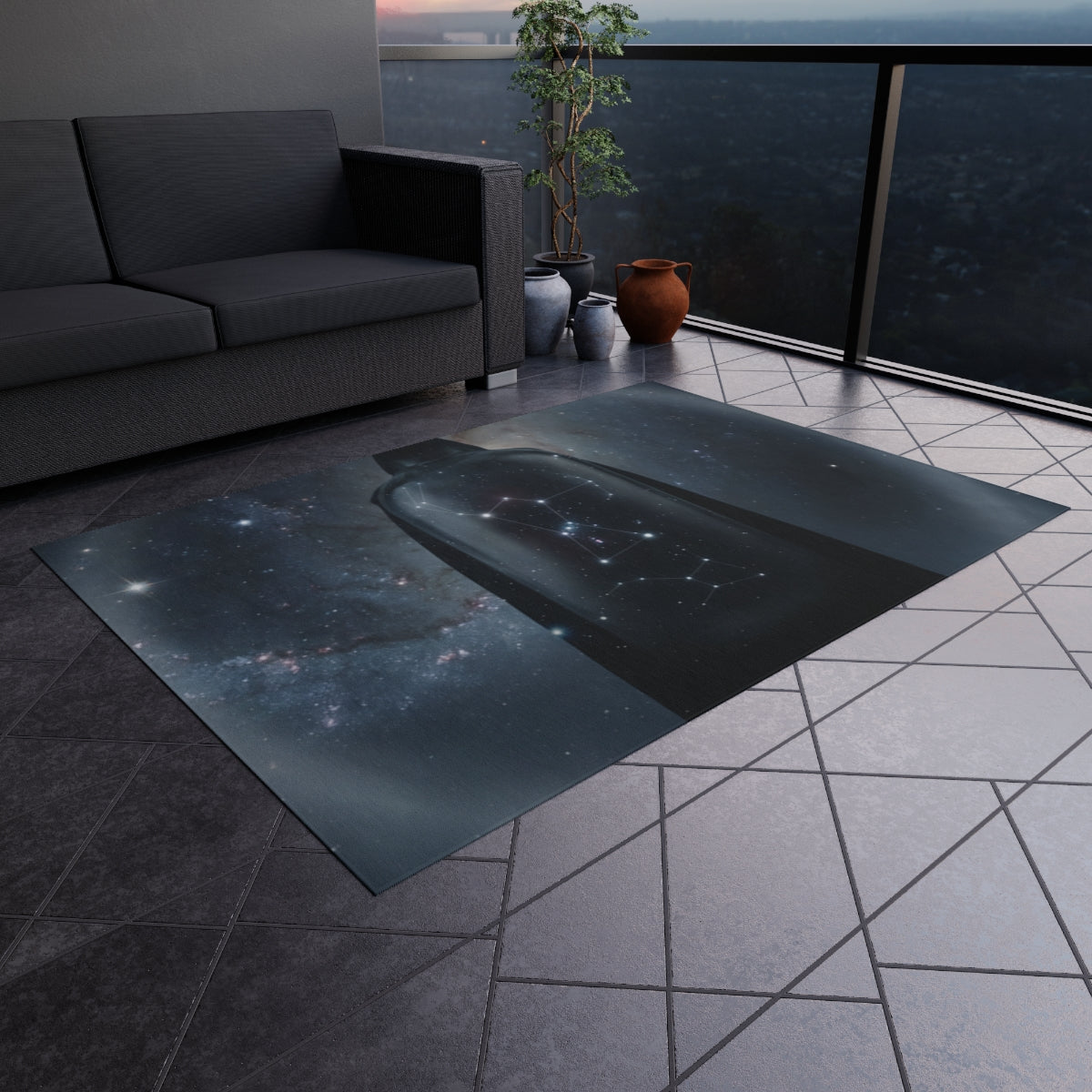 Outdoor Rug - Orion Constellation Deck | Echovira Gallery