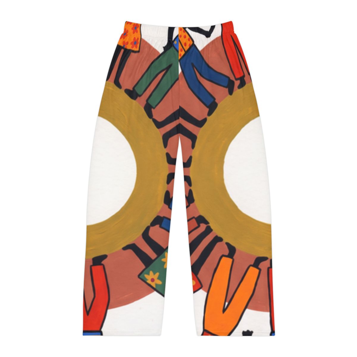 Men's Pajama Pants - Unity Mandala Folk Art | Echovira...
