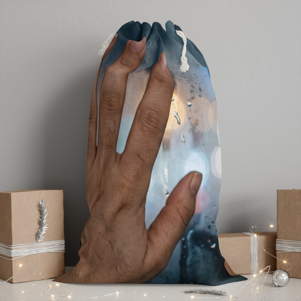 Rainy City Window Sack Bag