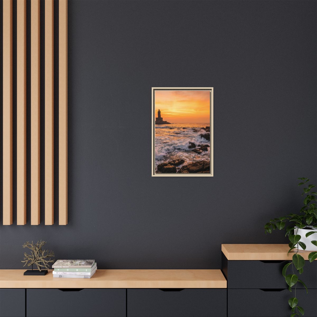 Framed Matte Canvas - Majestic Golden Coast