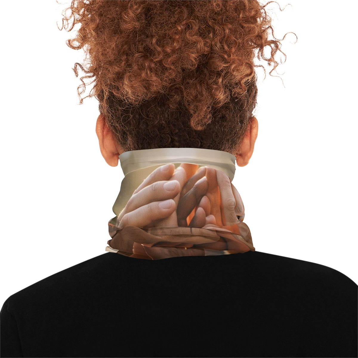 Lightweight Neck Gaiter - Golden Rays of Unity Wall Art |...