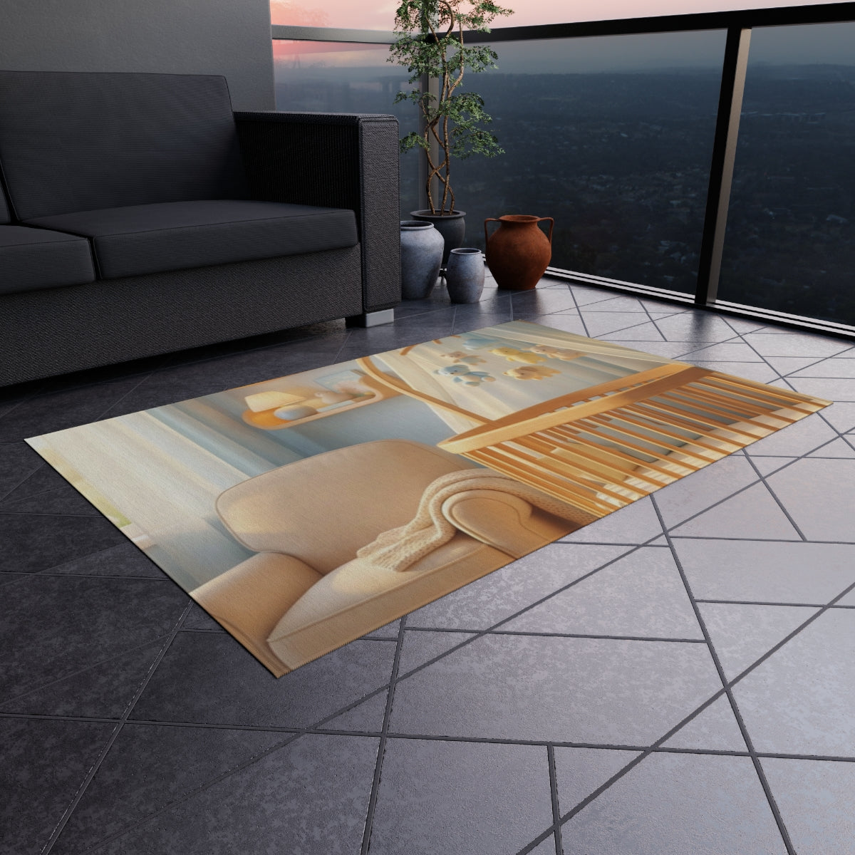Pastel Dream Outdoor Rug - Patio Serenity