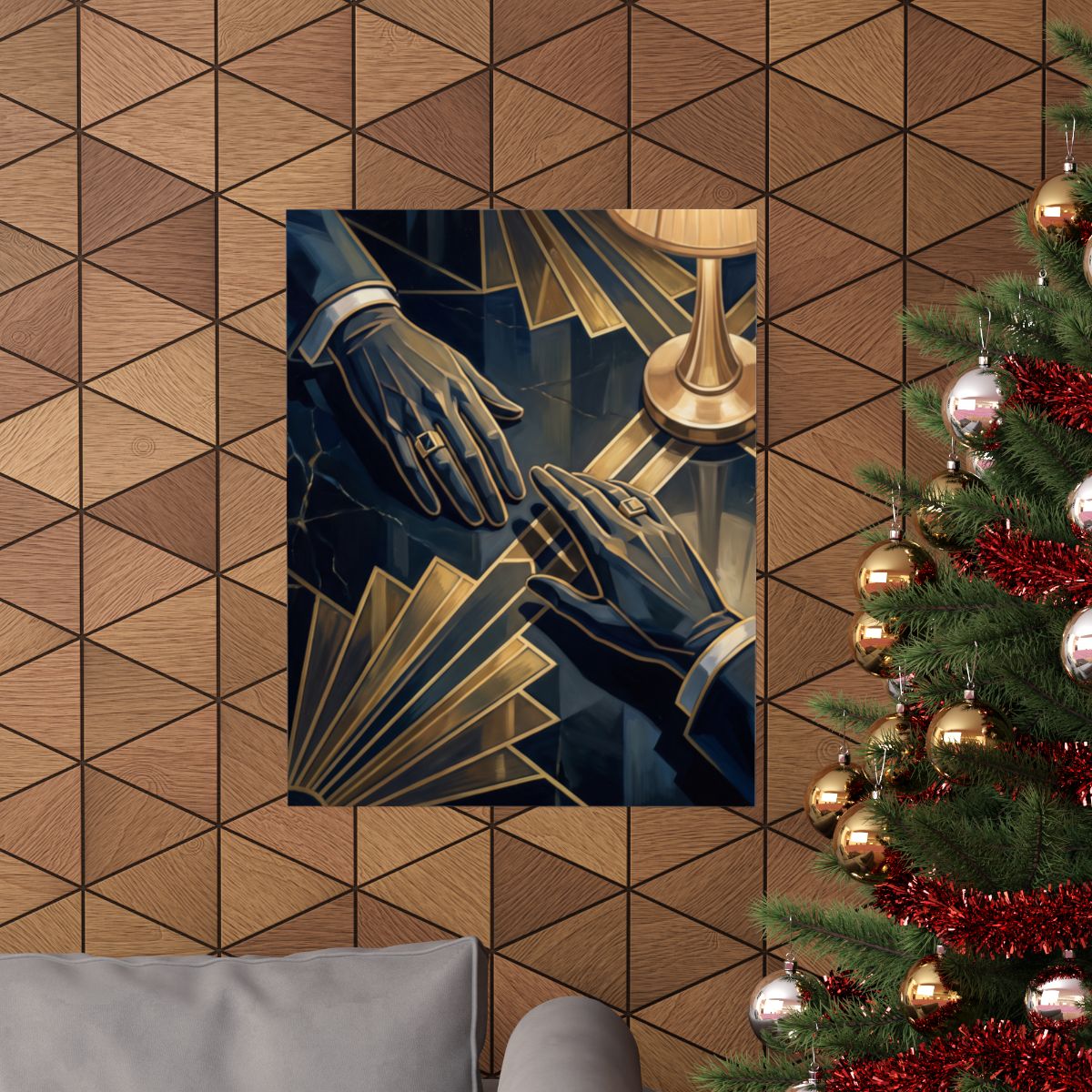 Matte Vertical Posters - Speakeasy Noir (8×10 & 36×54) |...
