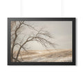 Framed Horizontal Poster - Winter Branch Solitude Landscape...
