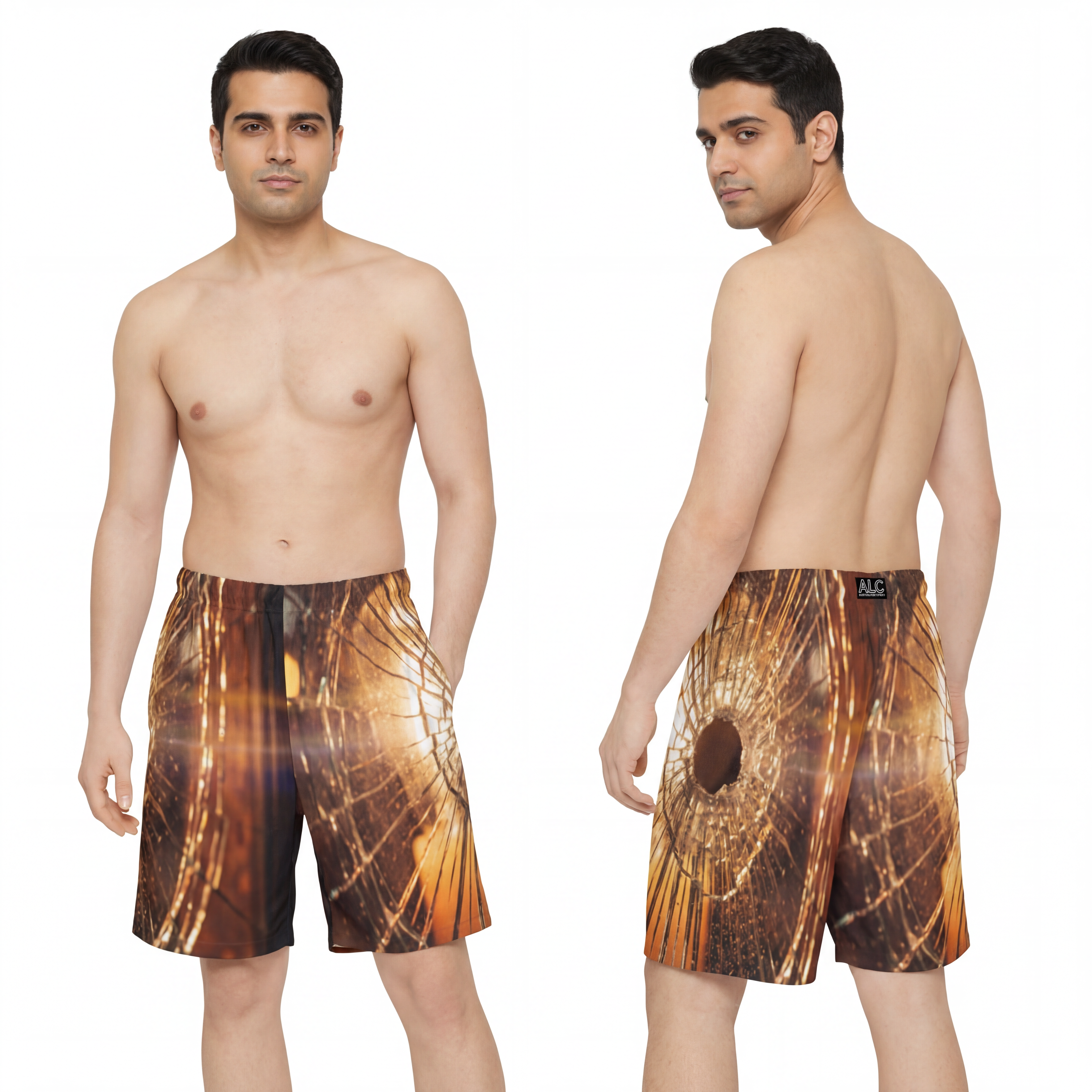 Men's Sports Shorts - Shattered Light Active | Echovira...